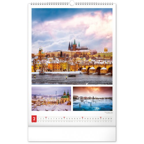 Nástěnný kalendář Má vlast 2024, 33 × 46 cm - obrázek