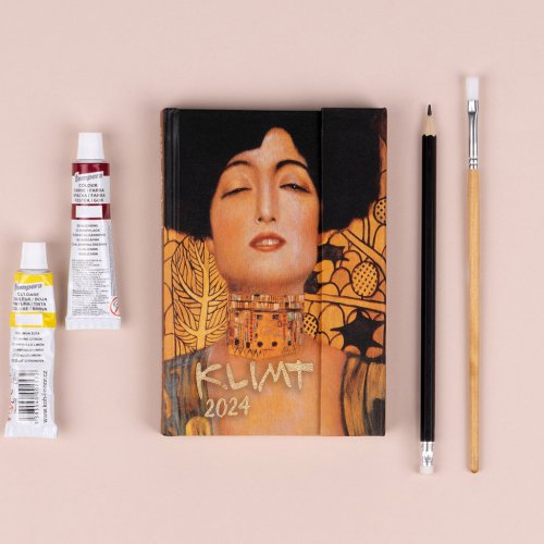 Týdenní magnetický diář Gustav Klimt 2024, 11 × 16 cm - obrázek