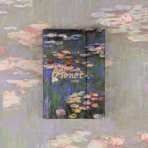 Týdenní magnetický diář Claude Monet 2024, 11 × 16 cm - obrázek