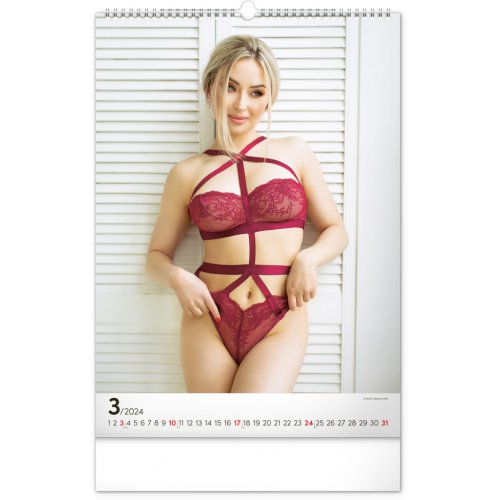 Nástěnný kalendář Women Exclusive 2024, 33 × 46 cm - obrázek
