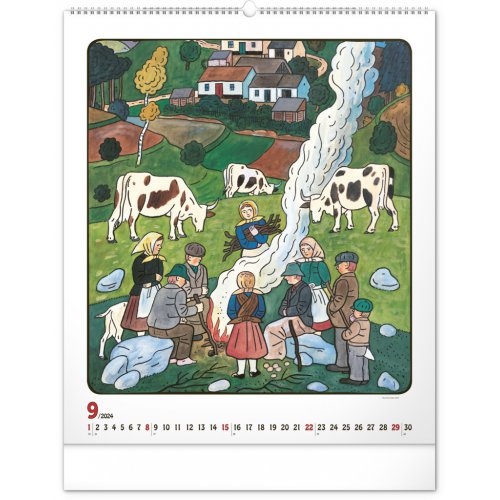 Nástěnný kalendář Josef Lada 2024, 48 × 56 cm - obrázek
