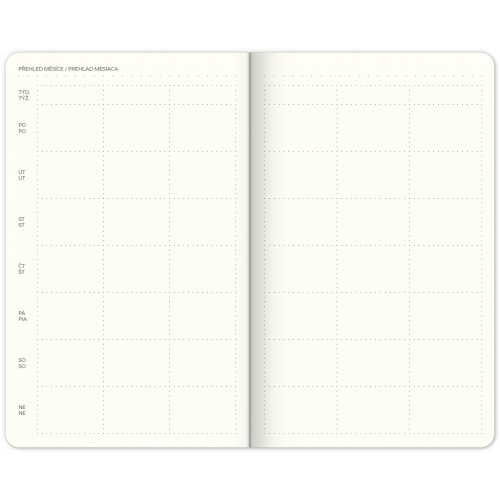 Týdenní nedatovaný diář My Bullet Planner, 13 × 21 cm CZ/SK - obrázek