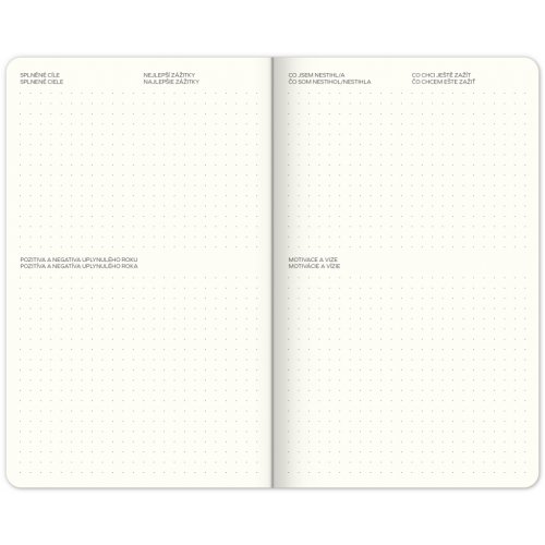 Týdenní nedatovaný diář My Bullet Planner, 13 × 21 cm CZ/SK - obrázek