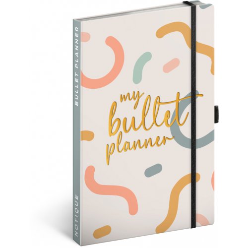 Týdenní nedatovaný diář My Bullet Planner, 13 × 21 cm CZ/SK