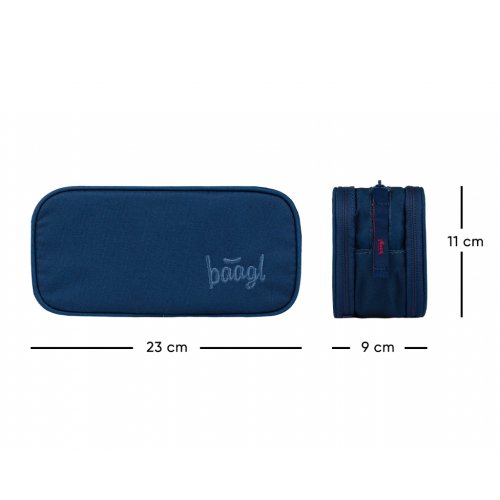 BAAGL Penál etue Eggy Big Navy - obrázek