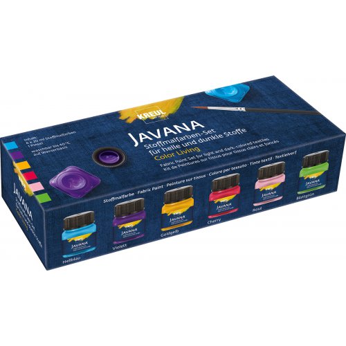 Sada barev na světlý a tmavý textil JAVANA COLOR LIVING 6 x 20 ml