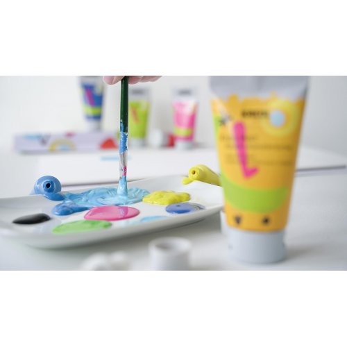 Umělecká barva KIDS ART pro děti 75 ml FLUORESCENTNÍ ŽLUTÁ - 433_KREUL_KidsArtKinder_2.jpg