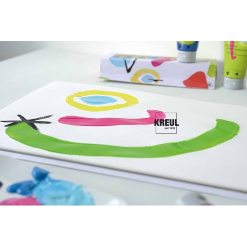 Umělecká barva KIDS ART pro děti 75 ml FLUORESCENTNÍ ŽLUTÁ - 433_KREUL_KidsArtKinder_5.jpg