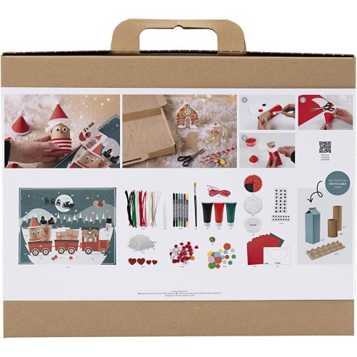 Adventní kalendář z recyklovaných materiálů - obrázek