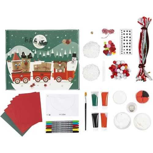 Adventní kalendář z recyklovaných materiálů - obrázek