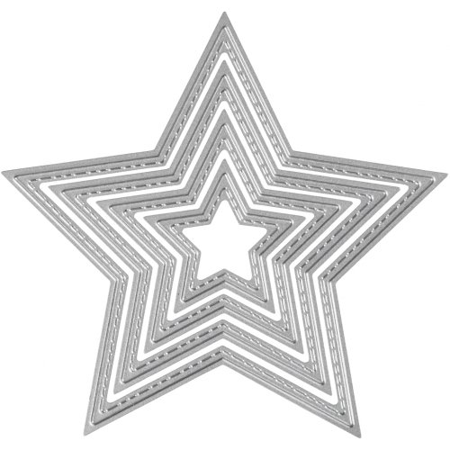 Vysekávací a embosovací šablona HVĚZDA - obrázek