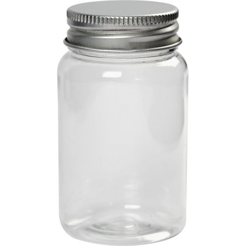 Plastová lahvička se šroubovacím víčkem - 100 ml, 10 ks v balení