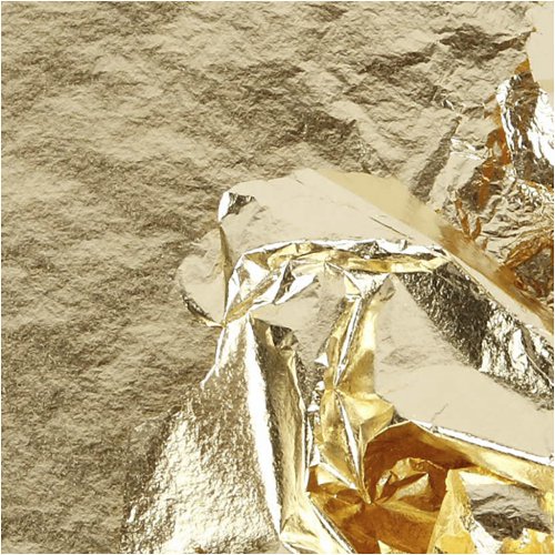 Metalické plátky 160 x 160 mm 25 listů ZLATÁ - obrázek