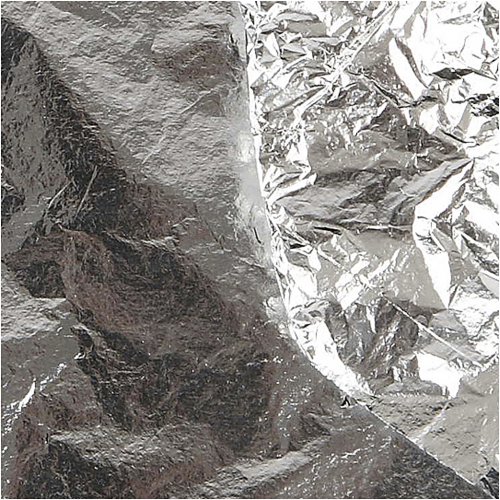 Metalické plátky 160 x 160 mm 25 listů STŘÍBRNÁ - obrázek