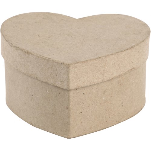 KRABIČKA Z PAPÍRMAŠÉ ve tvaru SRDCE -11,5 x 11,5 cm - obrázek