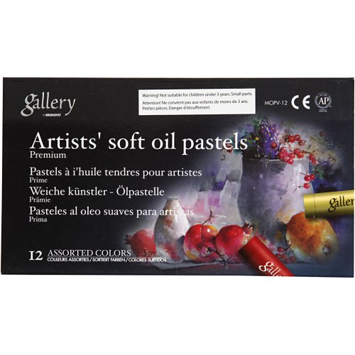 Olejové pastely Premium Gallery sada 12 barev - obrázek