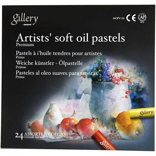 Olejové pastely Premium Gallery 24 barev - obrázek