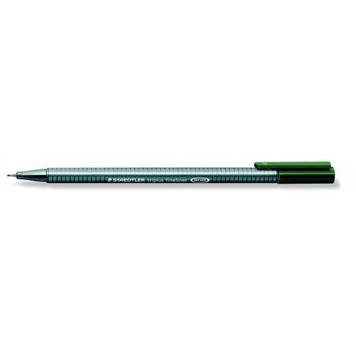 Liner "Triplus 334", tmavě zelená, 0,3mm, STAEDTLER