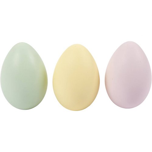 Vajíčka k dekorování pastelové barvy, 6 cm, 12 ks v balení - obrázek