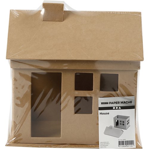 Domeček z papírmaše 23x14,5x22.5 cm - obrázek