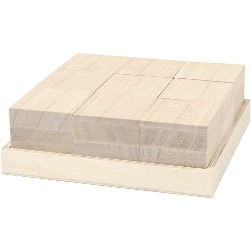 Dřevěné kostky 9 ks