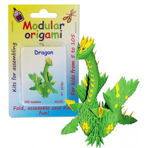 Origami sada - Zelený drak