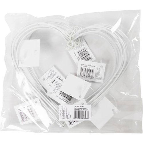 KOVOVÉ DRÁTĚNÉ SRDCE k zavěšení - 10 ks v balení - obrázek