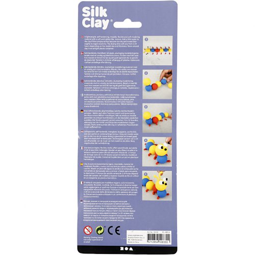 Silk Clay hedvábná modelovací hmota SADA 3 barev - MODRÁ, ČERVENÁ, ŽLUTÁ - obrázek