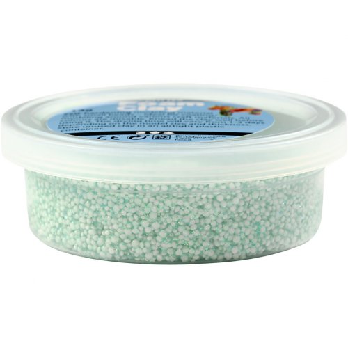 Samotvrdnoucí modelovací pěnová hmota Foam Clay SADA 6 PASTELOVÝCH A GLITTER BAREV - obrázek
