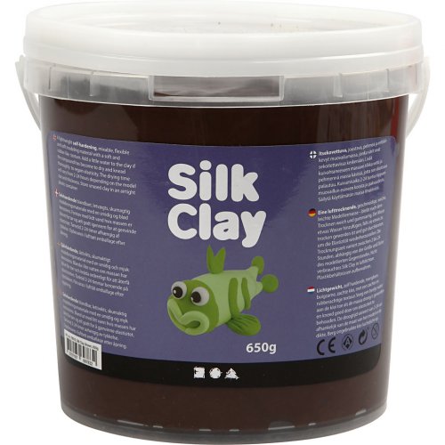 Silk Clay hedvábná modelovací hmota HNĚDÁ 650 g