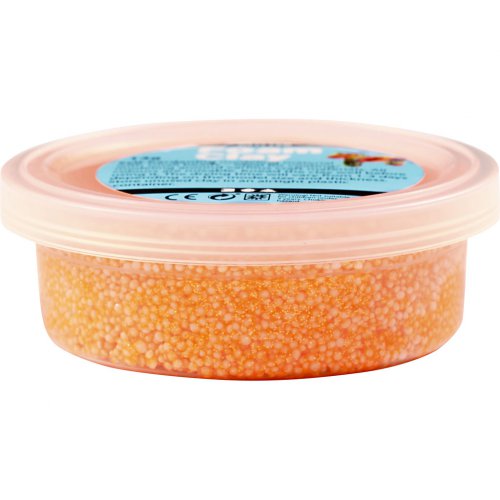 Samotvrdnoucí modelovací pěnová hmota Foam Clay GLITTER ORANŽOVÁ - obrázek