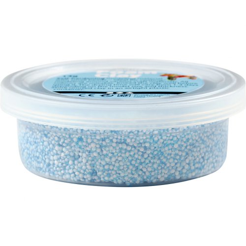 Samotvrdnoucí modelovací pěnová hmota Foam Clay GLITTER SVĚTLÁ MODRÁ - obrázek
