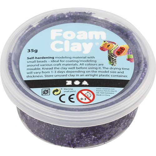 Samotvrdnoucí modelovací pěnová hmota Foam Clay FIALOVÁ - obrázek