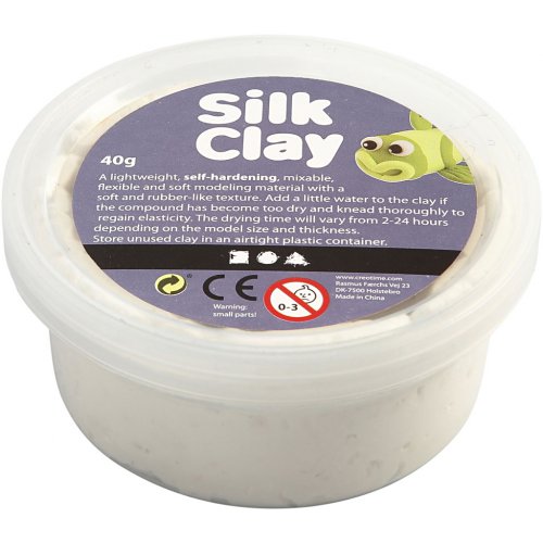 Silk Clay hedvábná modelovací hmota BÍLÁ