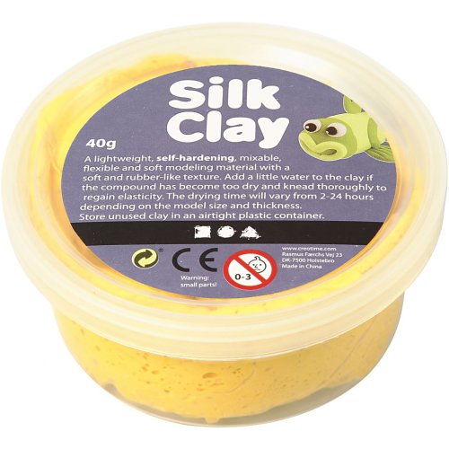 Silk Clay hedvábná modelovací hmota ŽLUTÁ