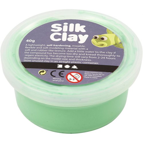 Silk Clay hedvábná modelovací hmota SVĚTLÁ ZELENÁ