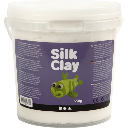 Silk Clay hedvábná modelovací hmota BÍLÁ 650 g