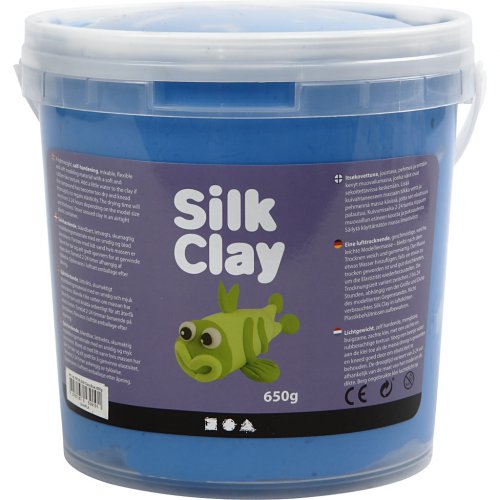 Silk Clay hedvábná modelovací hmota MODRÁ 650 g