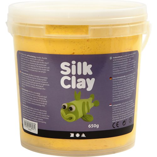 Silk Clay hedvábná modelovací hmota ŽLUTÁ 650 g