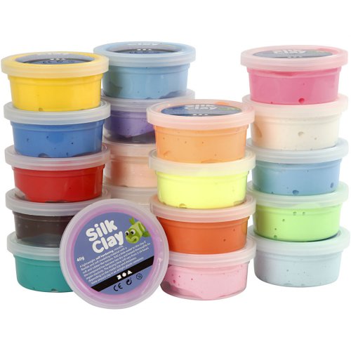 Silk Clay hedvábná modelovací hmota  SADA 20 barev