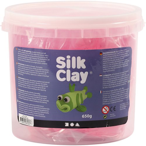 Silk Clay hedvábná modelovací hmota RŮŽOVÁ 650 g - obrázek