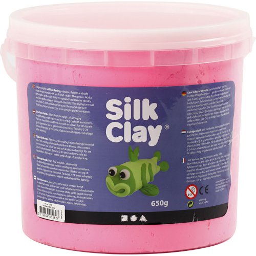 Silk Clay hedvábná modelovací hmota RŮŽOVÁ 650 g