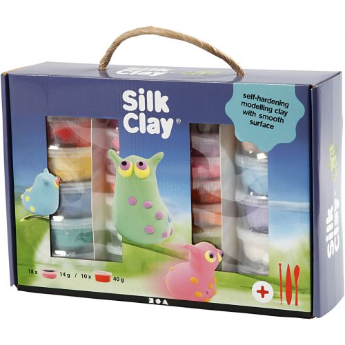 Silk Clay hedvábná modelovací hmota DÁRKOVÁ SADA - obrázek