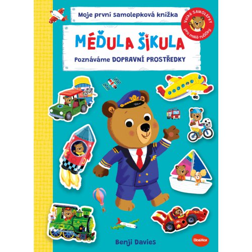 MÉĎULA ŠIKULA: POZNÁVÁME DOPRAVNÍ PROSTŘEDKY – Samolepková knížka - obrázek