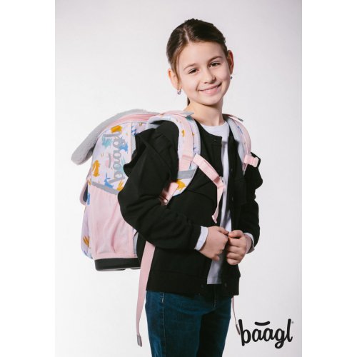 Školní set Zippy Bunny - aktovka, penál, sáček - obrázek