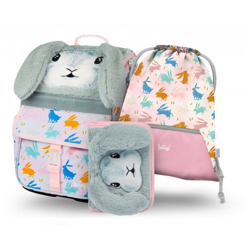 Školní set Zippy Bunny - aktovka, penál, sáček