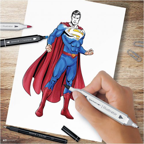 Sada Ilustrace SUPERMAN - obrázek