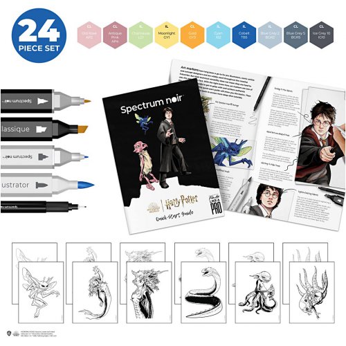Sada Ilustrace HARRY POTTER FANTASTICKÁ  ZVÍŘATA - obrázek