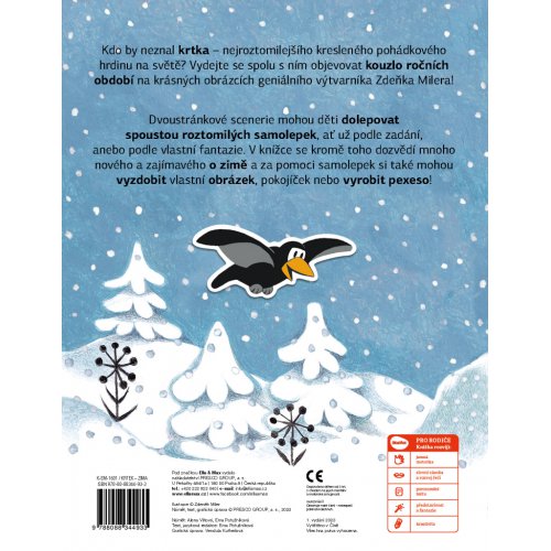 KRTEK a ZIMA - Kniha samolepek - obrázek