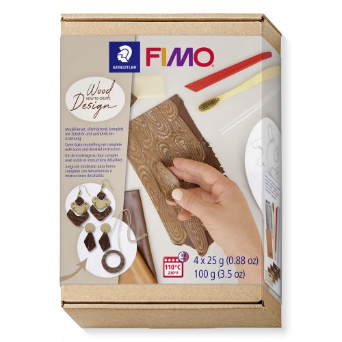 Fimo Soft sada Jak vyrobit DŘEVĚNÝ EFEKT